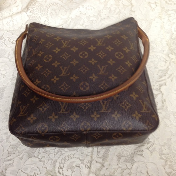 Louis Vuitton Brown Mono Canvas Shoulder Bag - Picture 7 of 14